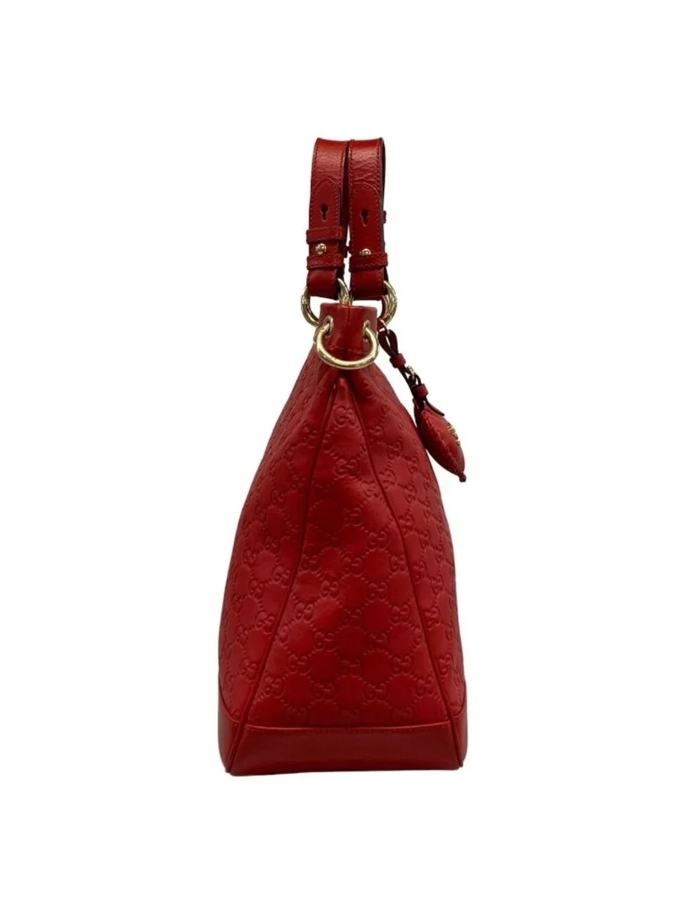 Gucci Tote Valentine Red Leather